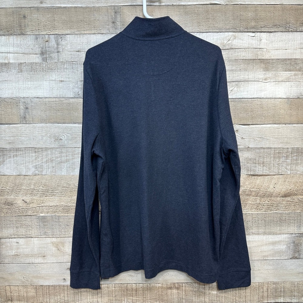 Jos. A. Bank‎ 1905 Collection Mens Navy Blue 100% Cotton Quarter Zip Sweater L - Picture 4 of 8